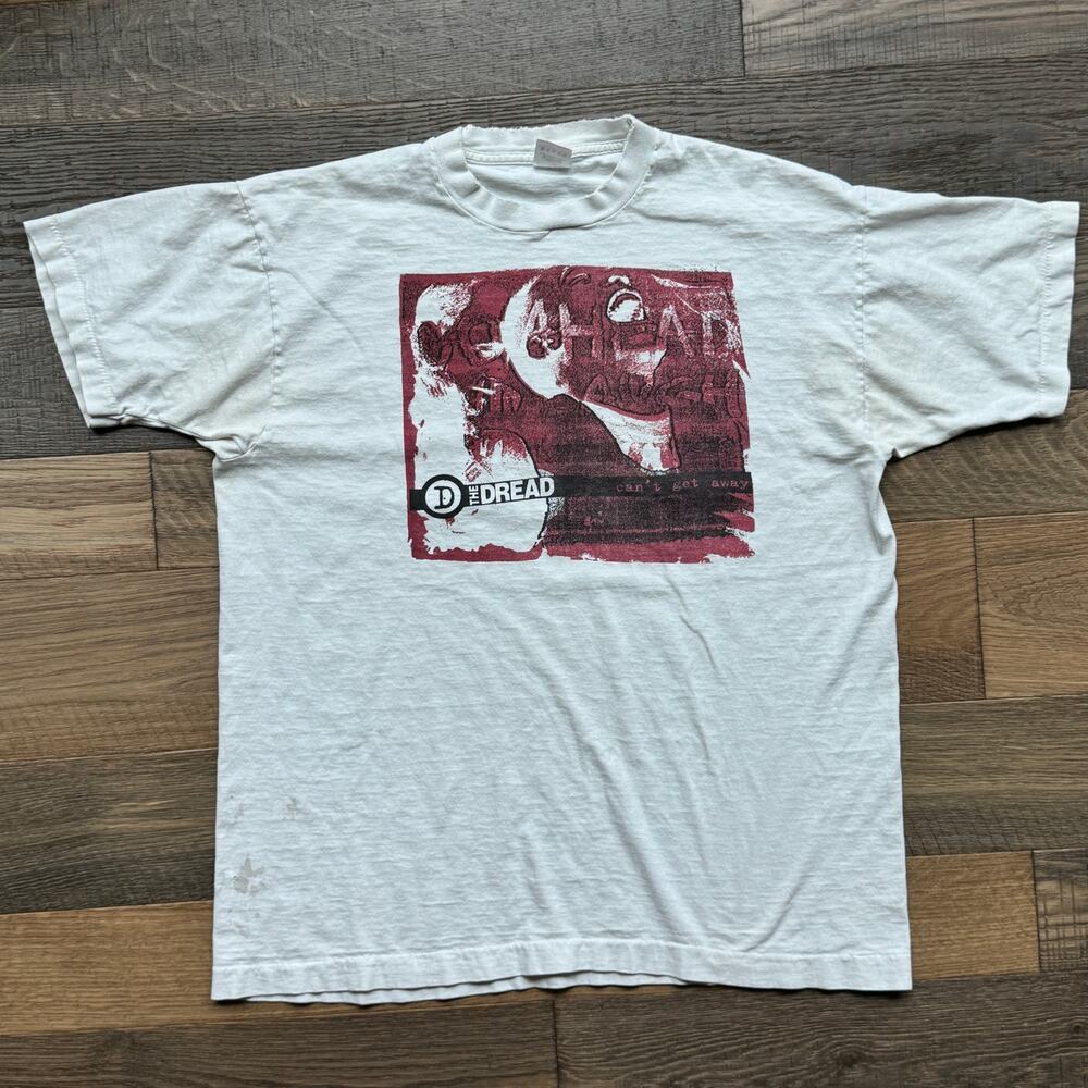 Vintage '90s The Dread Can't Get Away Bay Area Hardcore Band Tee